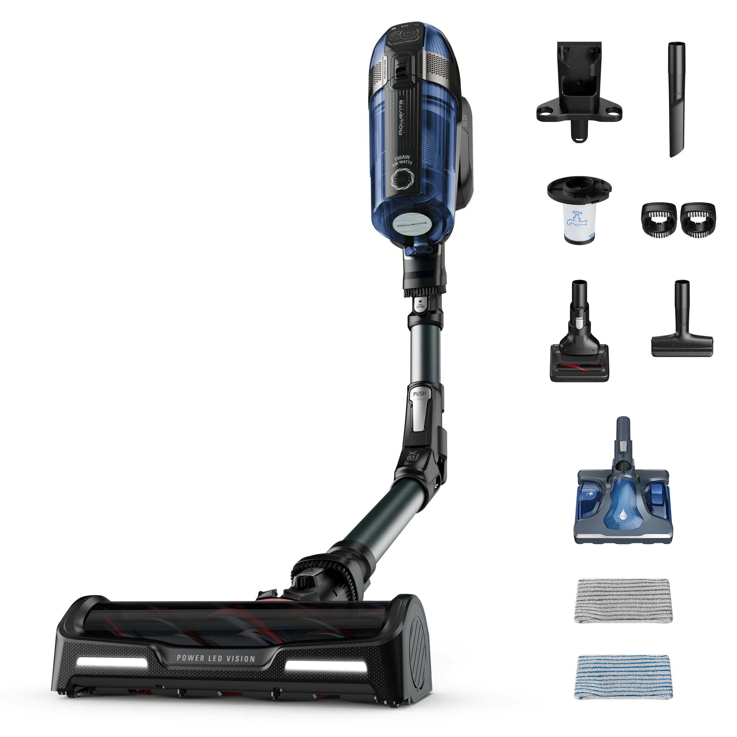 Акумуляторний пилосос Rowenta X-Force Flex 12.60 Auto Aqua RH98C8WO