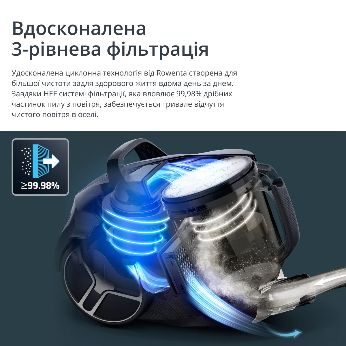 Пилосос безмішковий Rowenta Compact Power XXL Animal + Kit RO4B63EA