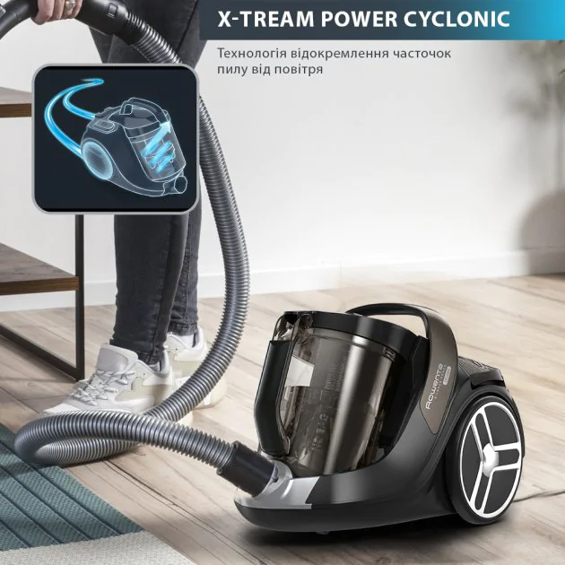 Пилосос безмішковий Rowenta Silence Force Cyclonic RO7260EA
