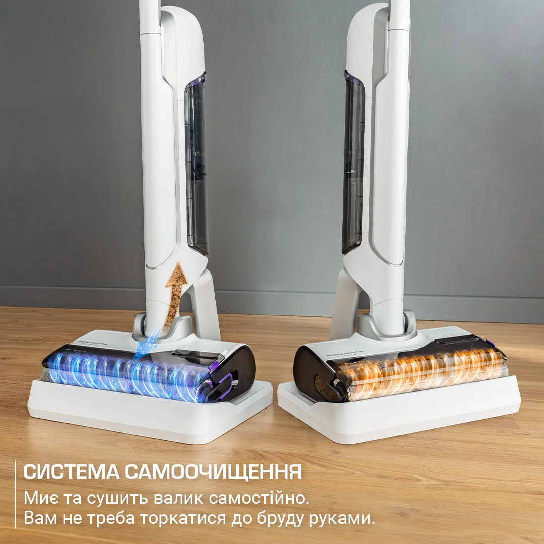 Миючий акумуляторний пилосос для твердої підлоги Rowenta X-CLEAN 10 GZ7540WO