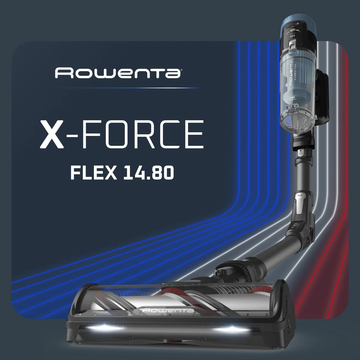 Акумуляторний пилосос Rowenta X-Force Flex 14.80 Animal Aqua RH9BC1WO