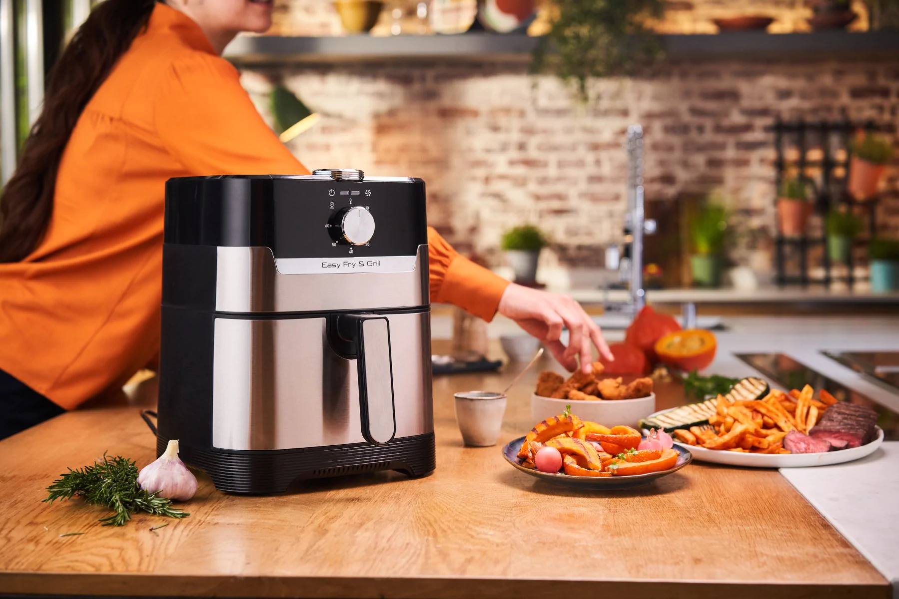 Мультипіч (Аерогриль) TEFAL Easy Fry&Grill EY501D15