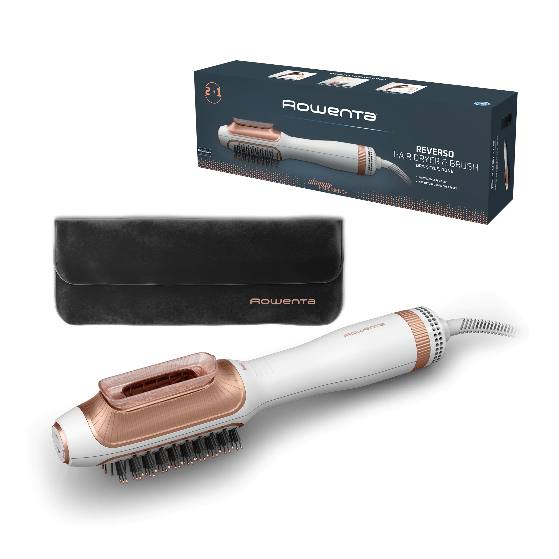 Фен-щітка Rowenta Reverso Dry&Brush 2в1 CF9820F0