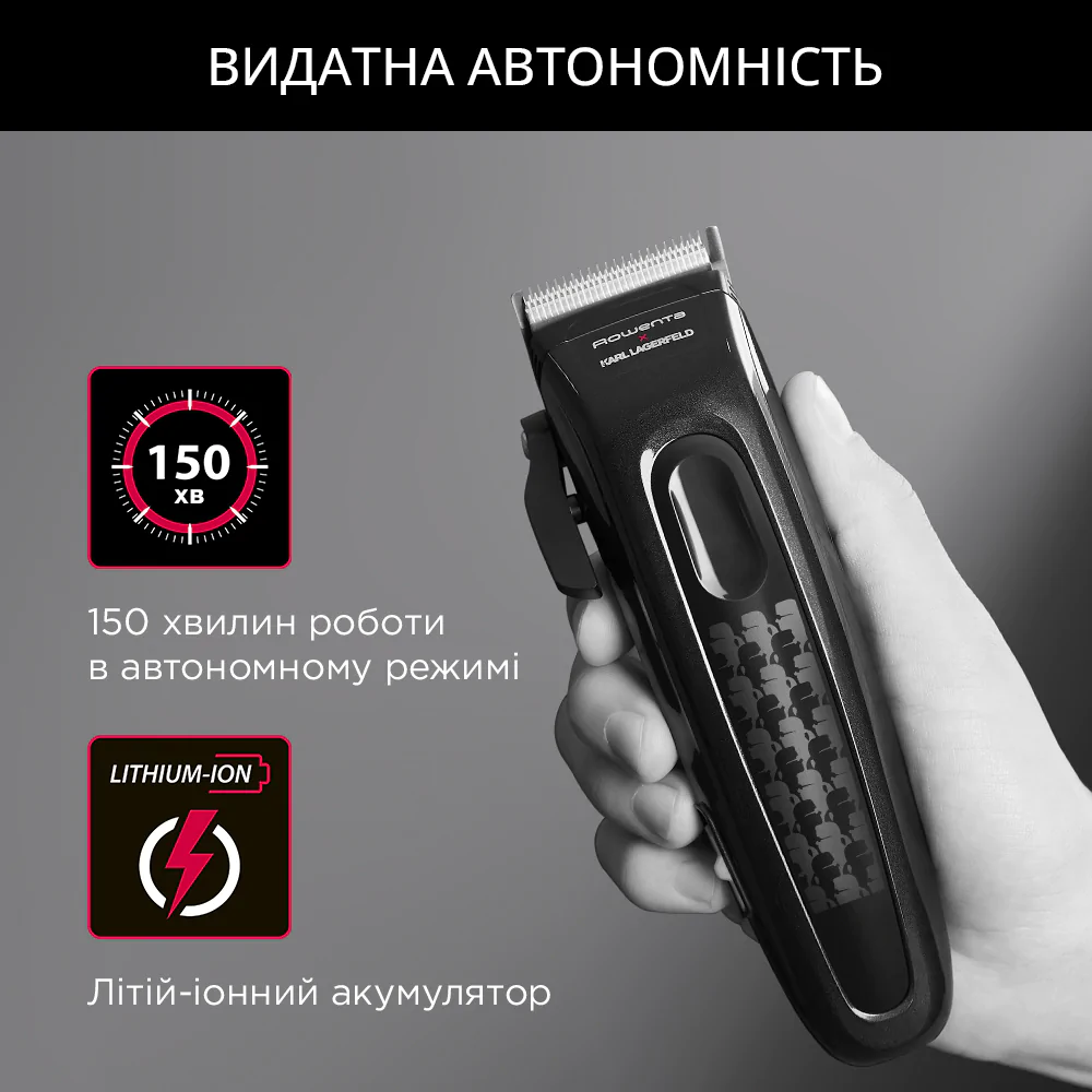 Машинка для стрижки волосся Rowenta x KARL LAGERFELD Perfect Line TN152LF0
