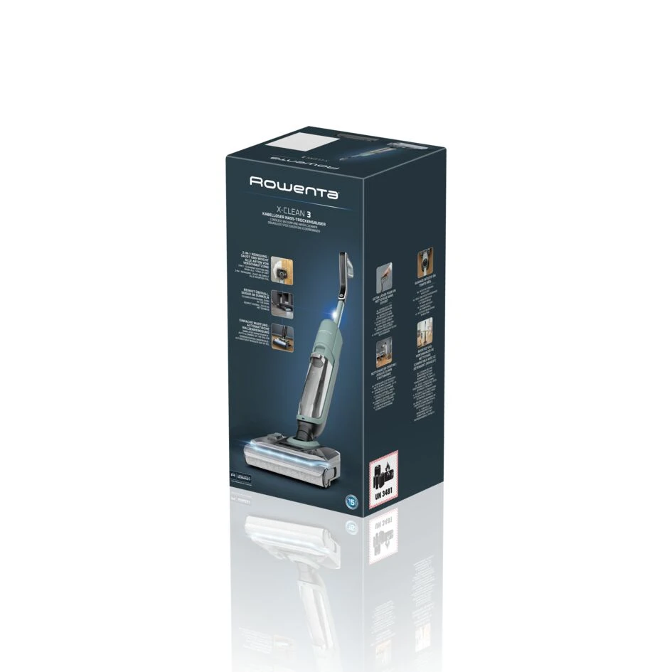Миючий акумуляторний пилосос для твердої підлоги Rowenta X-Clean 3 GZ4012E0