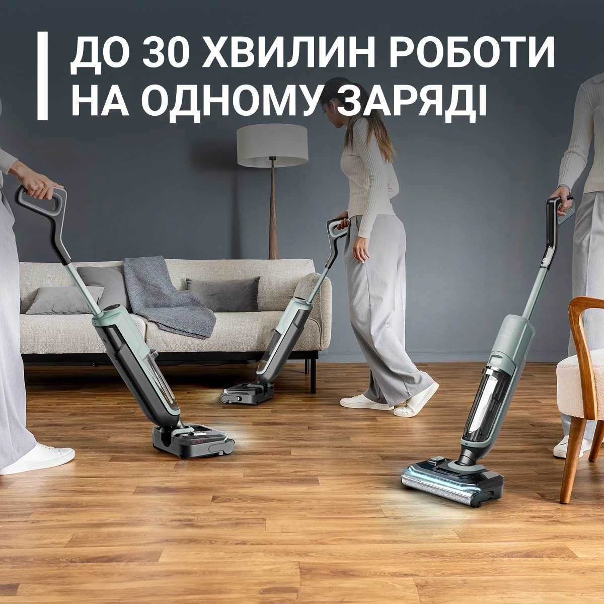 Миючий акумуляторний пилосос для твердої підлоги Rowenta X-Clean 3 GZ4012E0