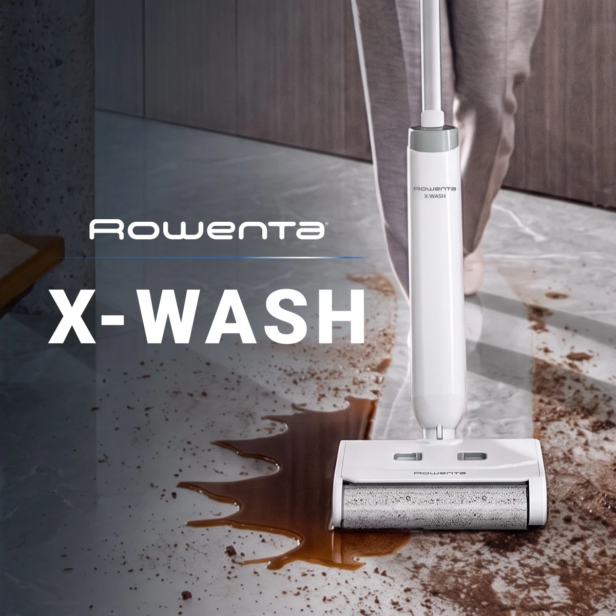 Миючий акумуляторний пилосос для твердої підлоги Rowenta X-Wash GZ1032E0
