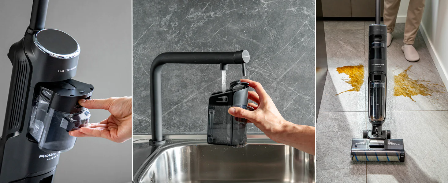 Миючий акумуляторний пилосос для твердої підлоги Rowenta X-CLEAN 4 GZ5037WO