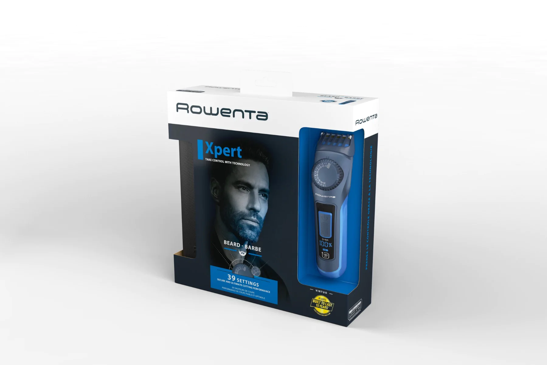 Тример для бороди та вусів Rowenta Virtuo TN3840F4