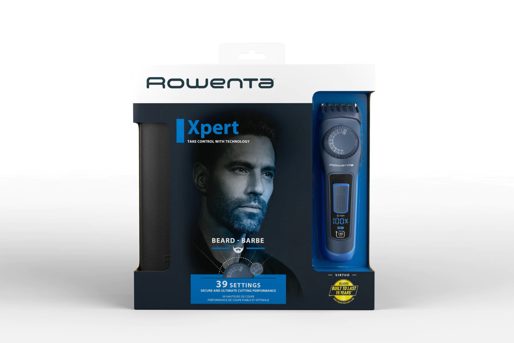 Тример для бороди та вусів Rowenta Virtuo TN3840F4